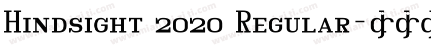 Hindsight 2020 Regular字体转换